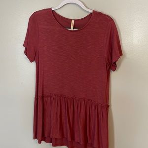 Flowy dark pink top